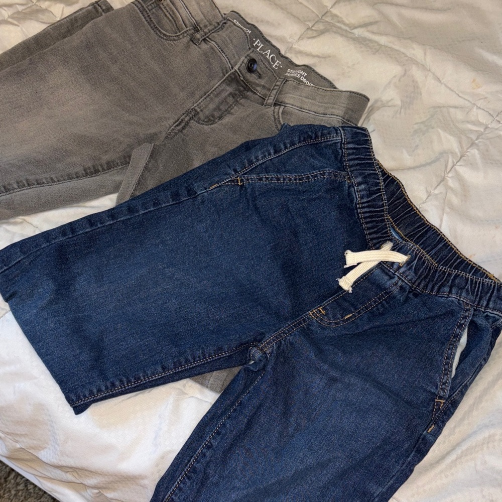 Old Navy Blue and Children’s Place Gray Jeans